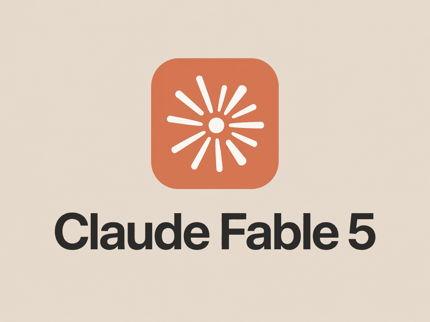 Claude logo on a light background with the words Claude Fable 5