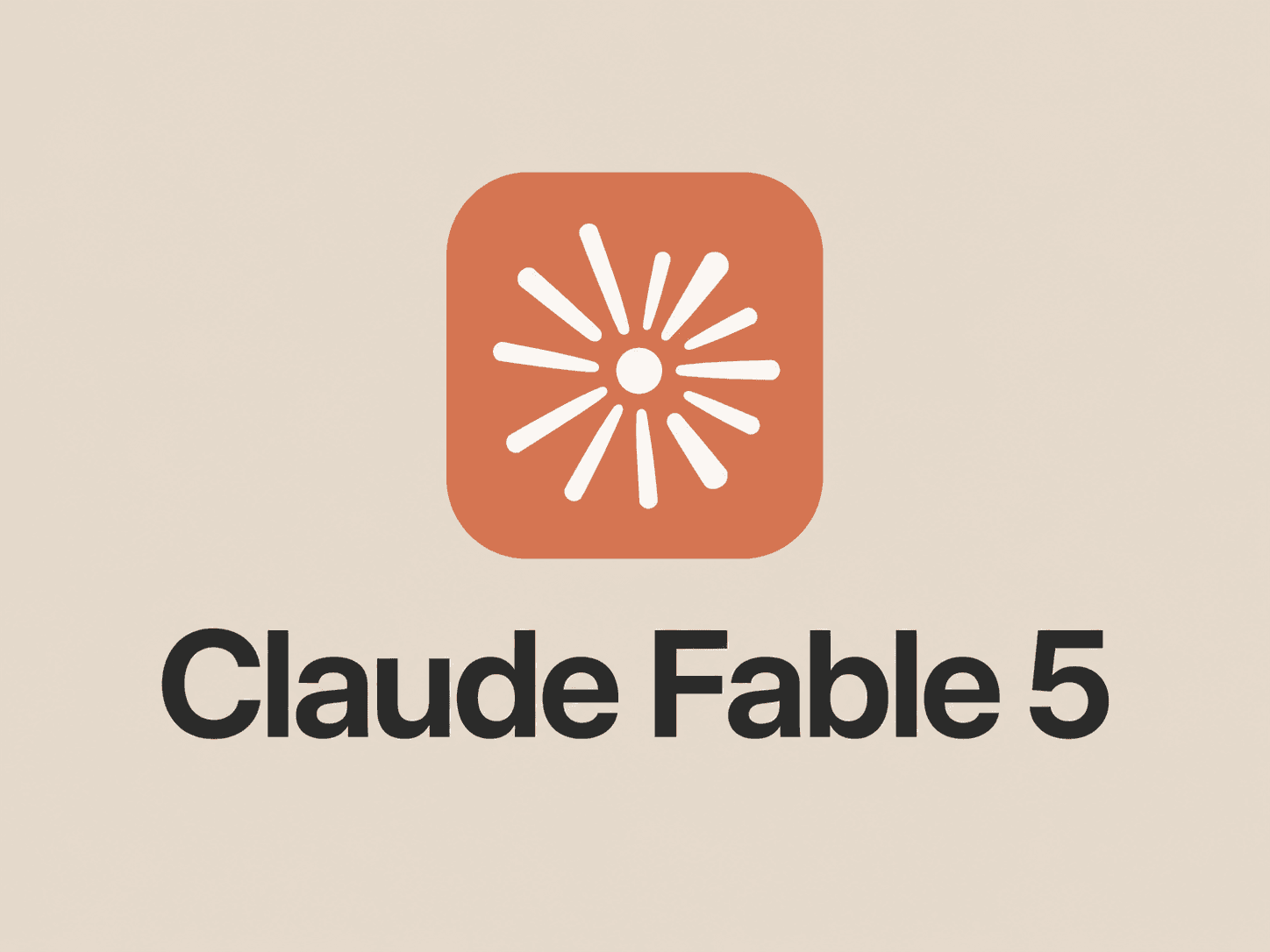 Claude logo on a light background with the words Claude Fable 5